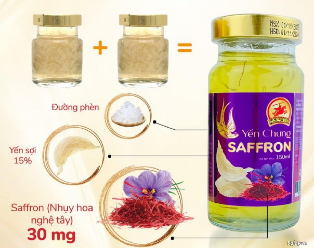 Bán yến chưng saffron bổ dưỡng cho trẻ em ở TP HCM giá rẻ freeship - 1