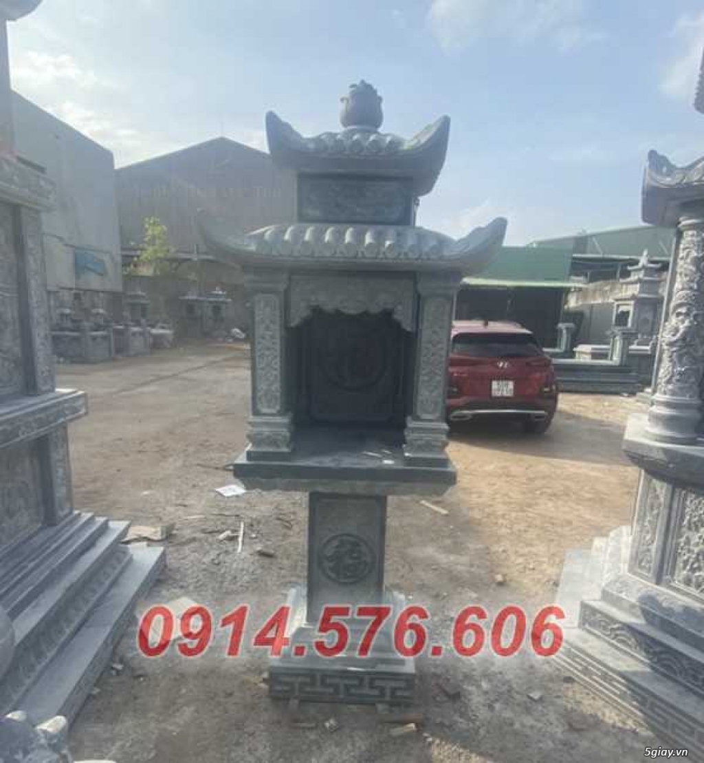 09 Cây hương thờ đá xanh tự nhiên đẹp tại Lạng Sơn