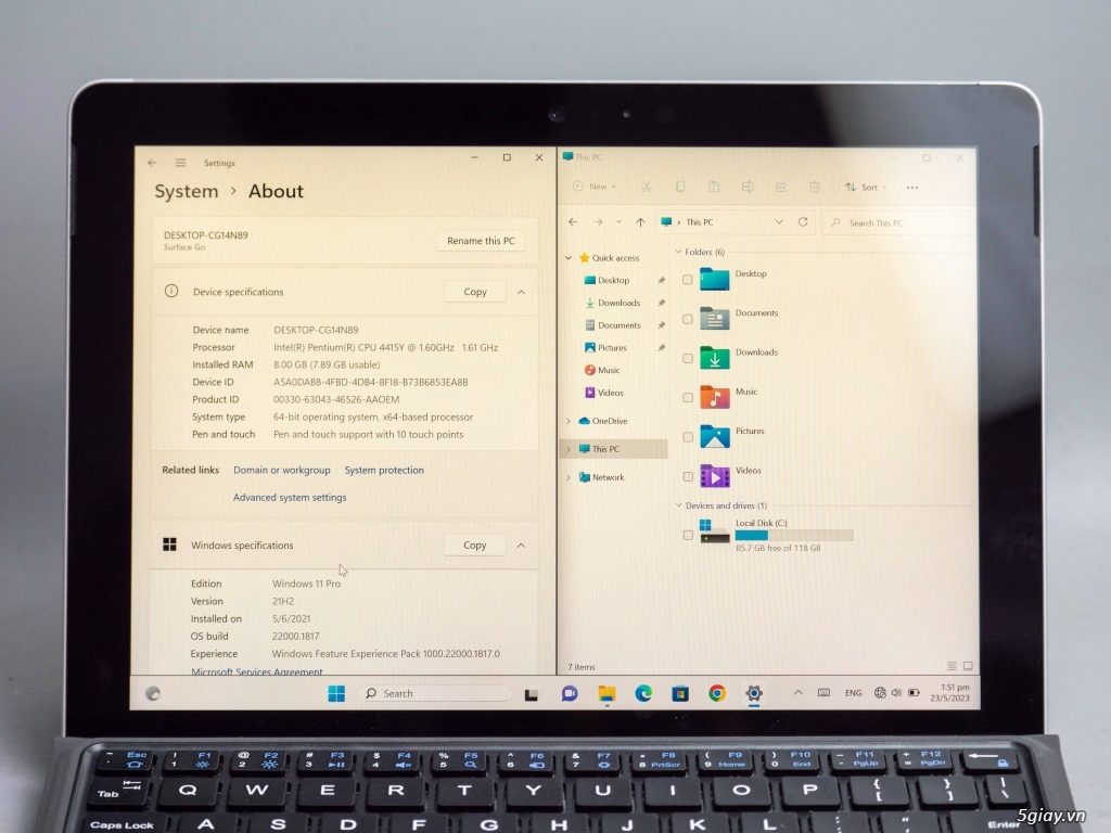 Surface Go | SSD 128GB | 4415Y | RAM 8GB HKG28892 - 4