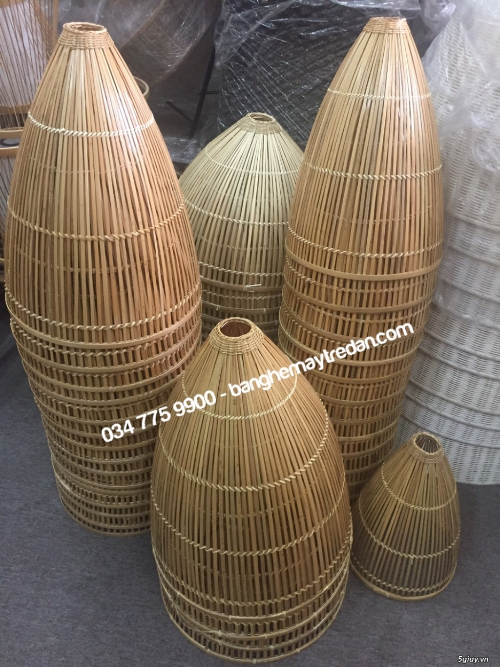 Đèn trang trí mây tre đan - Mây Tre Lục Bình - 7