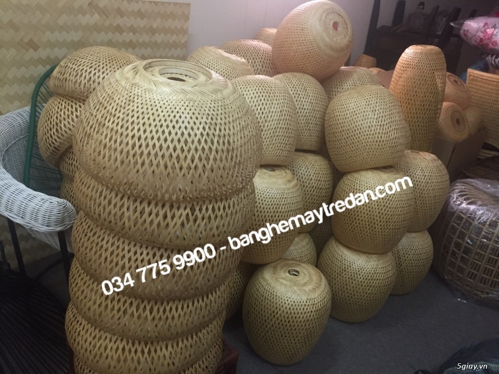 Đèn trang trí mây tre đan - Mây Tre Lục Bình - 9