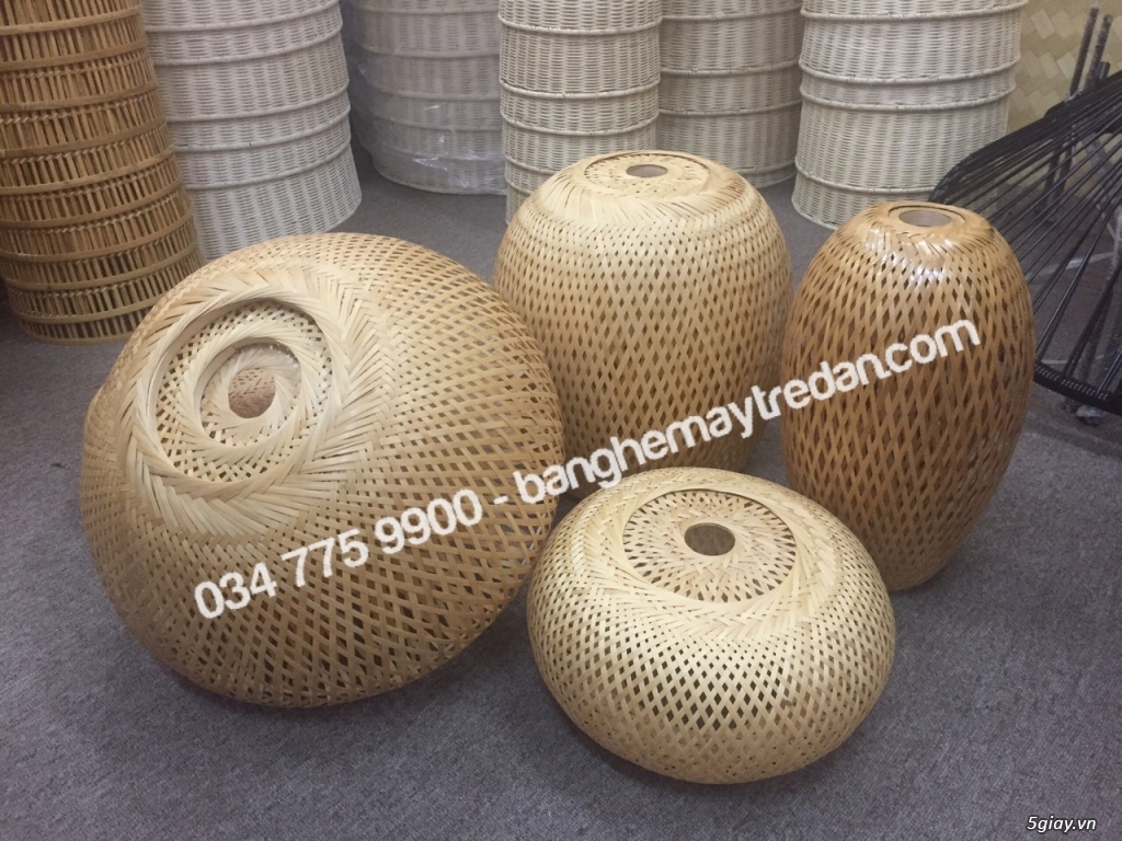 Đèn trang trí mây tre đan - Mây Tre Lục Bình - 6