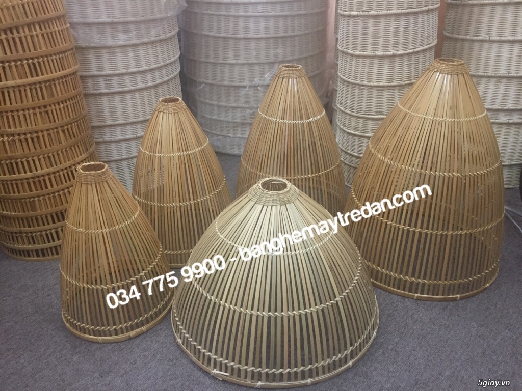 Đèn trang trí mây tre đan - Mây Tre Lục Bình - 11