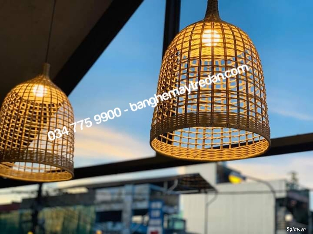 Đèn trang trí mây tre đan - Mây Tre Lục Bình - 10