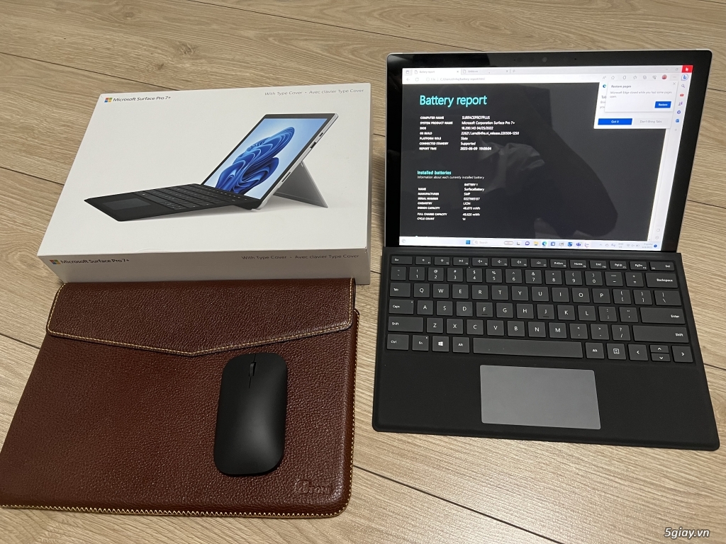 Surface pro 7 plus fullbox mới mua - 1
