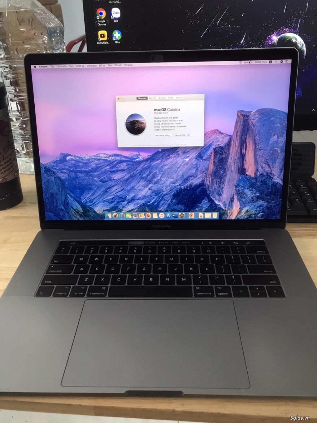 MACBOOK PRO TOUCHBAR I7/16/500G