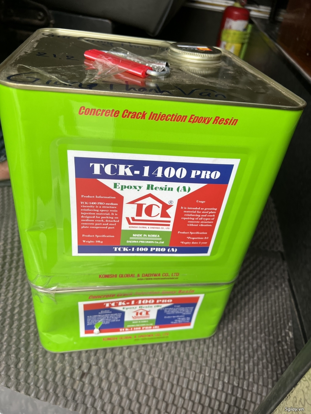 Keo chống nứt TCK-E500, epoxy 1400, E206, TCK-e2800 xuất xứ Hàn Quốc - 4