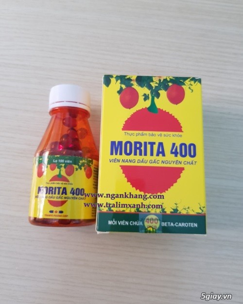 Viên dầu gấc Morita 400: Hỗ trợ giảm lão hóa mắt, chống oxy hóa mắt