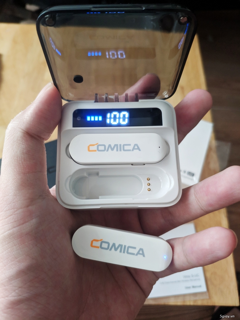 Bán micro cài áo không dây giá rẻ Comica Vimo S Type C & Lighting COD - 4