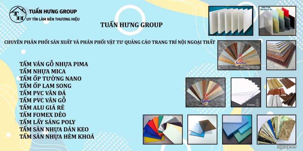 Nhà sản xuất và cung cấp vật tư quảng cáo,trang trí nội ngoại thất