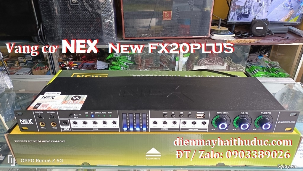 Vang Karaoke NEX NEW FX20PLUS có chức năng Reverb Karaoke