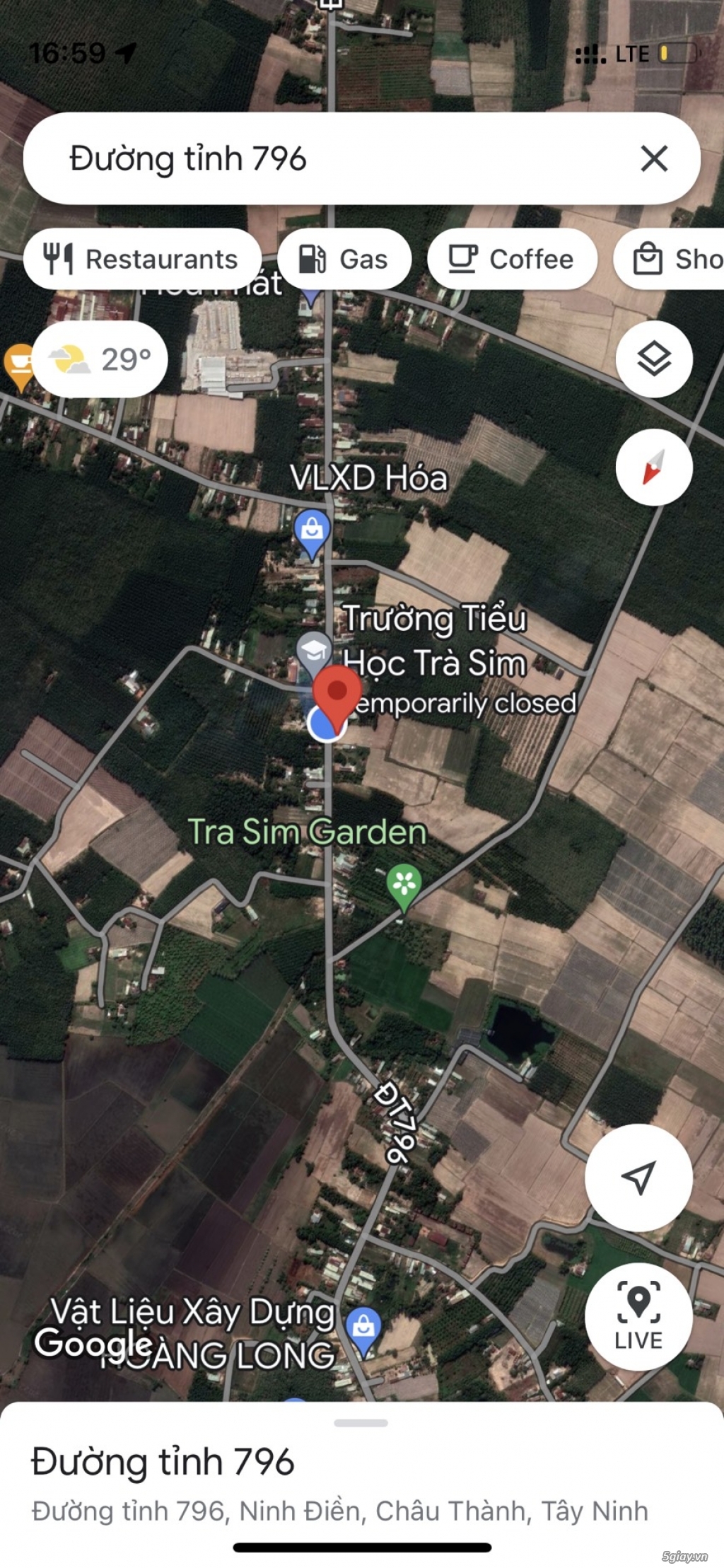 Bán đất mặt tiền DT 796, Ấp Trà Sim, Ninh Điền, H.Châu Thành, Tây Ninh - 1