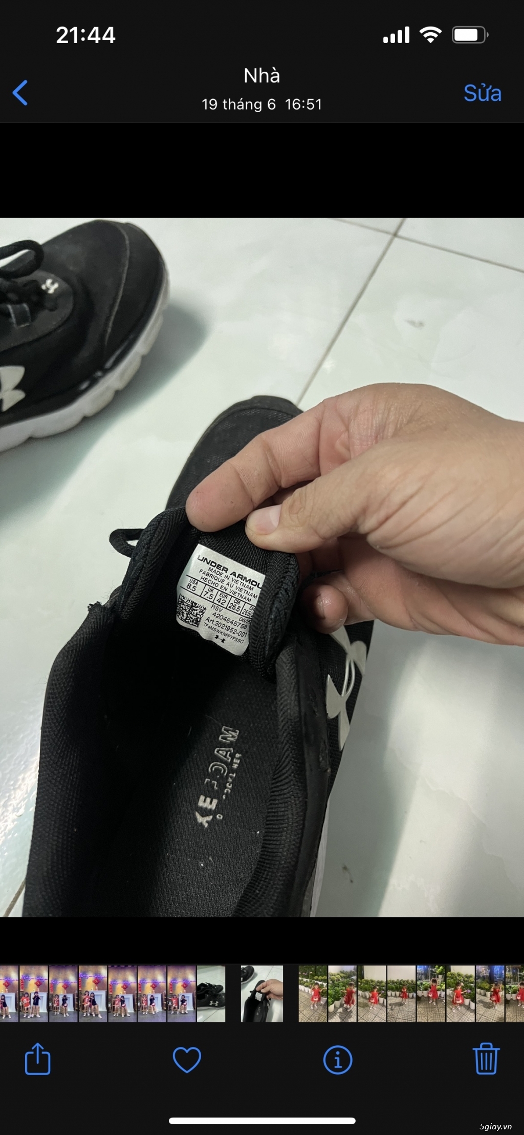 giày underarmo size 42 200k - 1