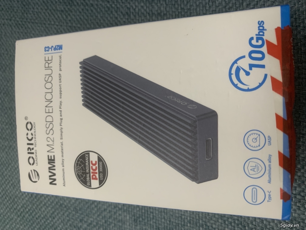 NVMe Kingston - 1TB - Fullbox - Mới 100% BH 3 Năm . Box Orico M2PJ-C3 - 2