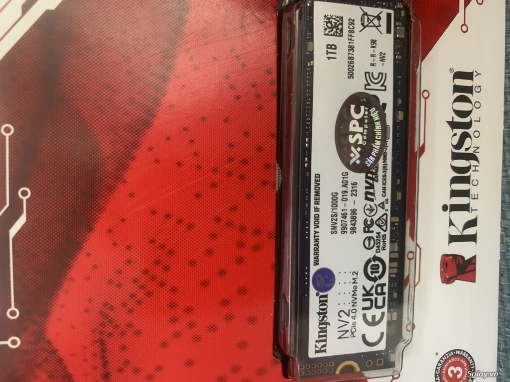 NVMe Kingston - 1TB - Fullbox - Mới 100% BH 3 Năm . Box Orico M2PJ-C3 - 1