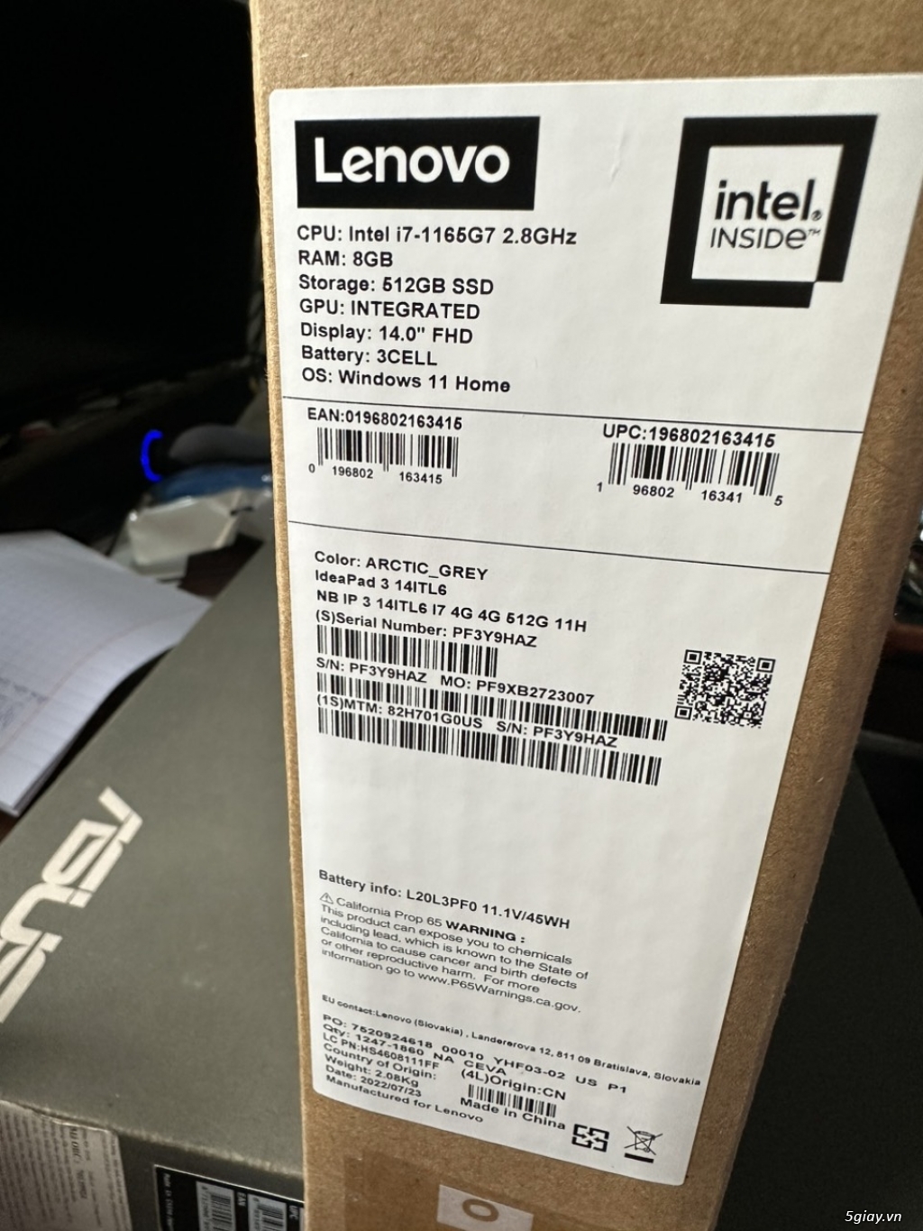 Laptop lenovo Idea Pad 3 14inch FHD i7 thế hệ 11 mới 100% - 2