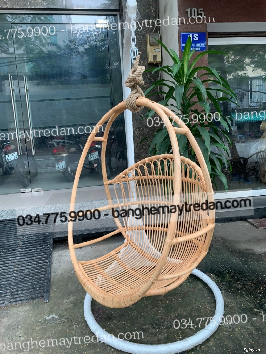Xích đu mây tre đan tự nhiên - 3