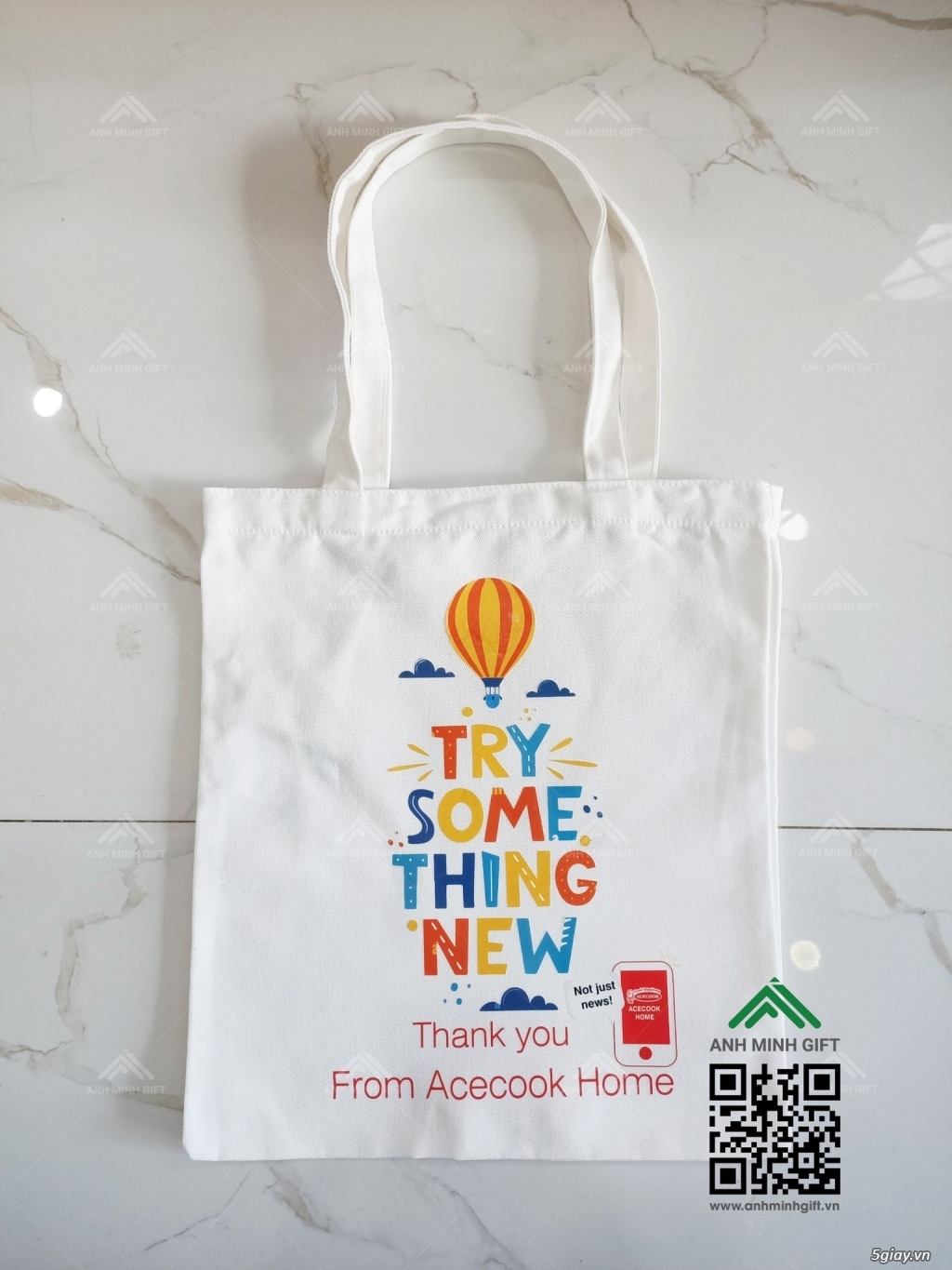 Túi vải Canvas in logo, slogan giá sỉ