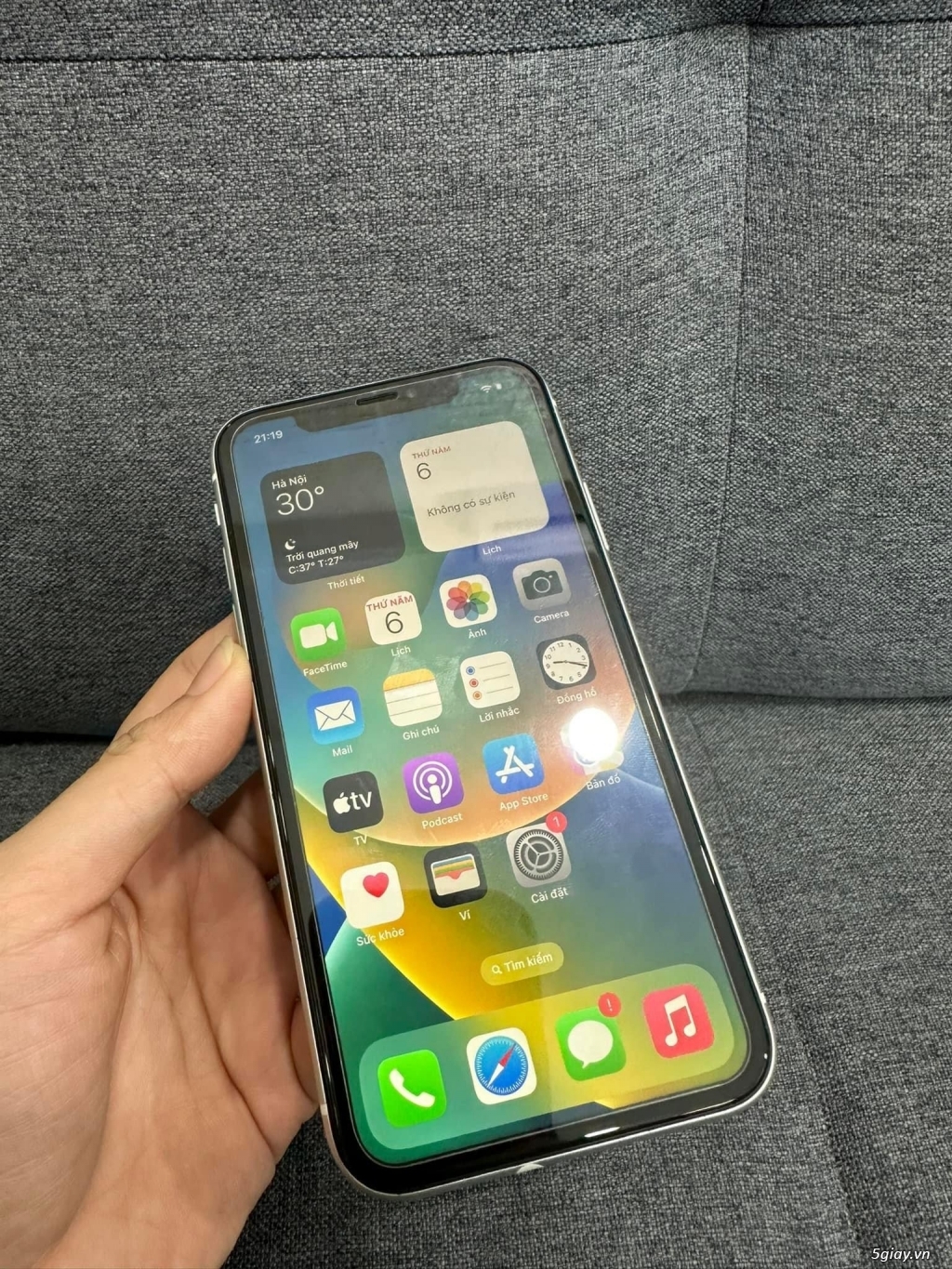 iPhone Xr 64G Silver pin 96% - 1