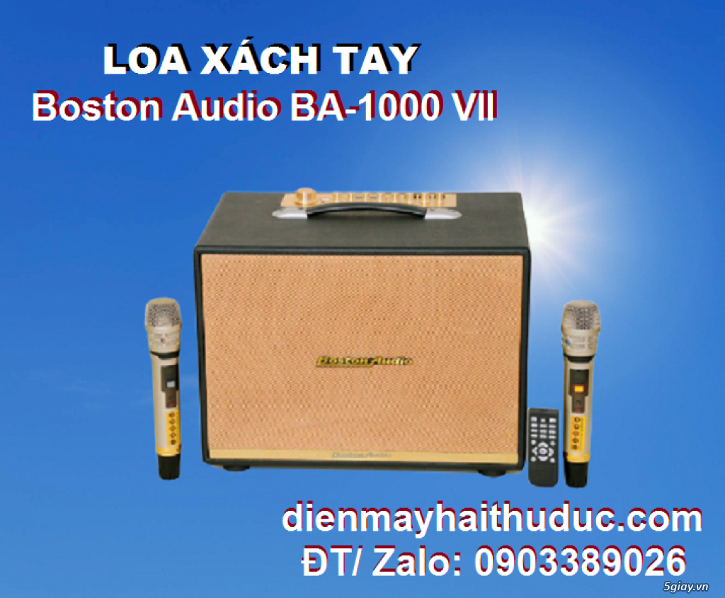 Loa xách tay Boston Audio BA-9999 VII hàng xịn chính hãng 100%