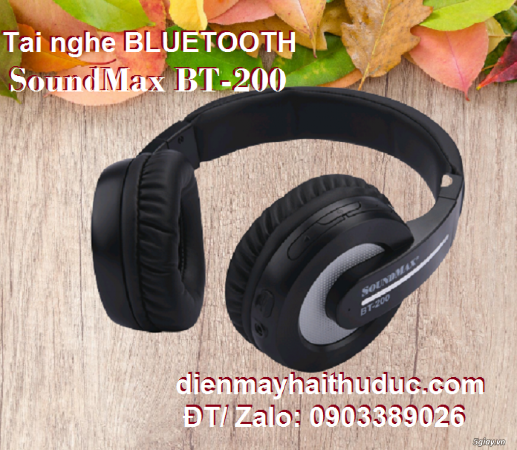 Tai nghe SoundMax BT-200 dòng phone chụp choàng đầu có Mic - 2