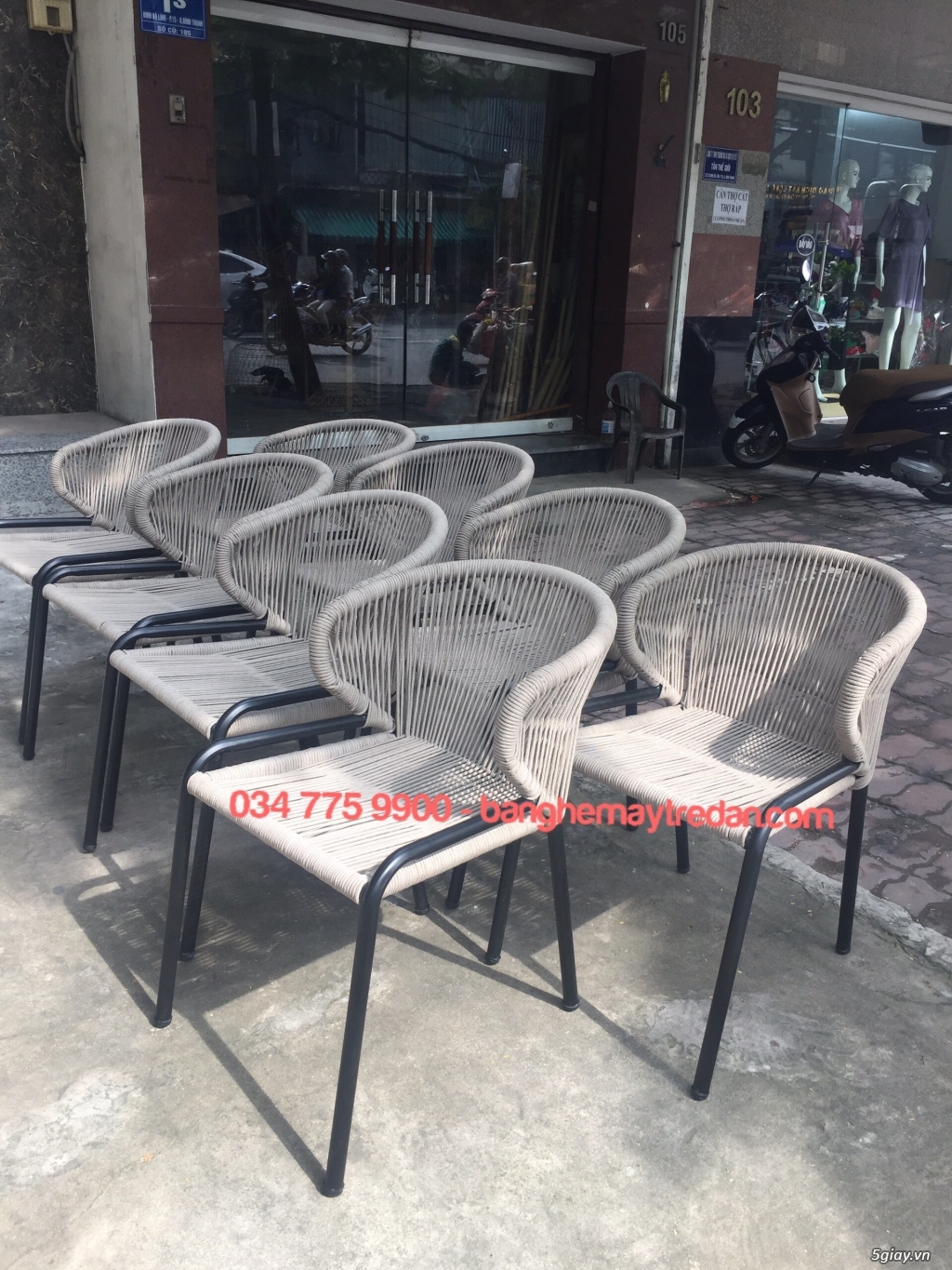 Ghế cà phê dây dù bền đẹp