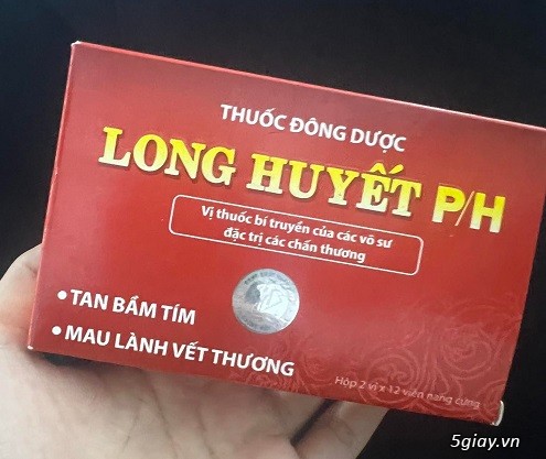 Bác nào uống Long Huyết P/H để giảm đau, tiêu sưng sau khi tiêm phòng rồi thì cho e xin đánh giá?