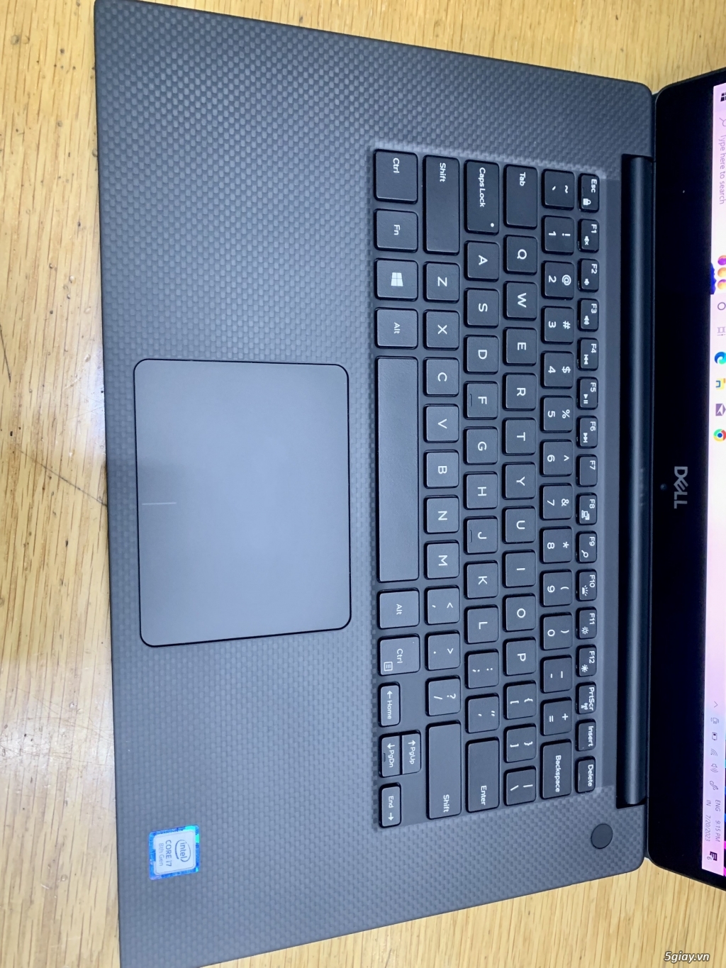 Laptop Dell xps 9570 core i7-8750H ram 16G ssd 1TB GTX 1050Ti màn 4k - 3