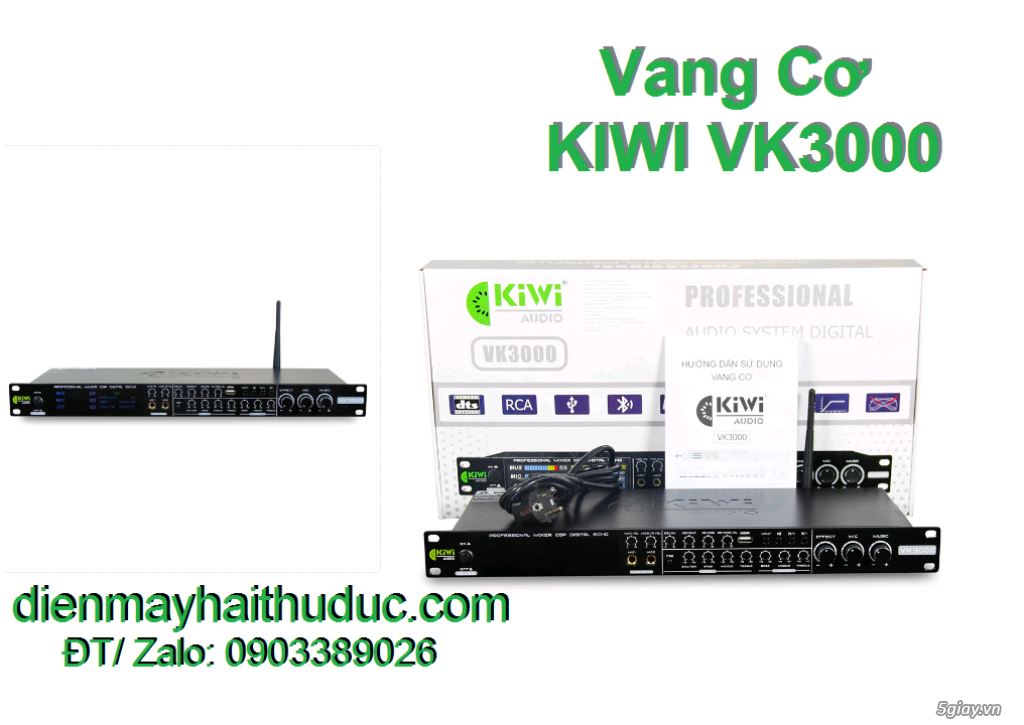 Vang cơ lai số KIwi VK3000 hàng đẳng cấp Pro chính hãng KIWI