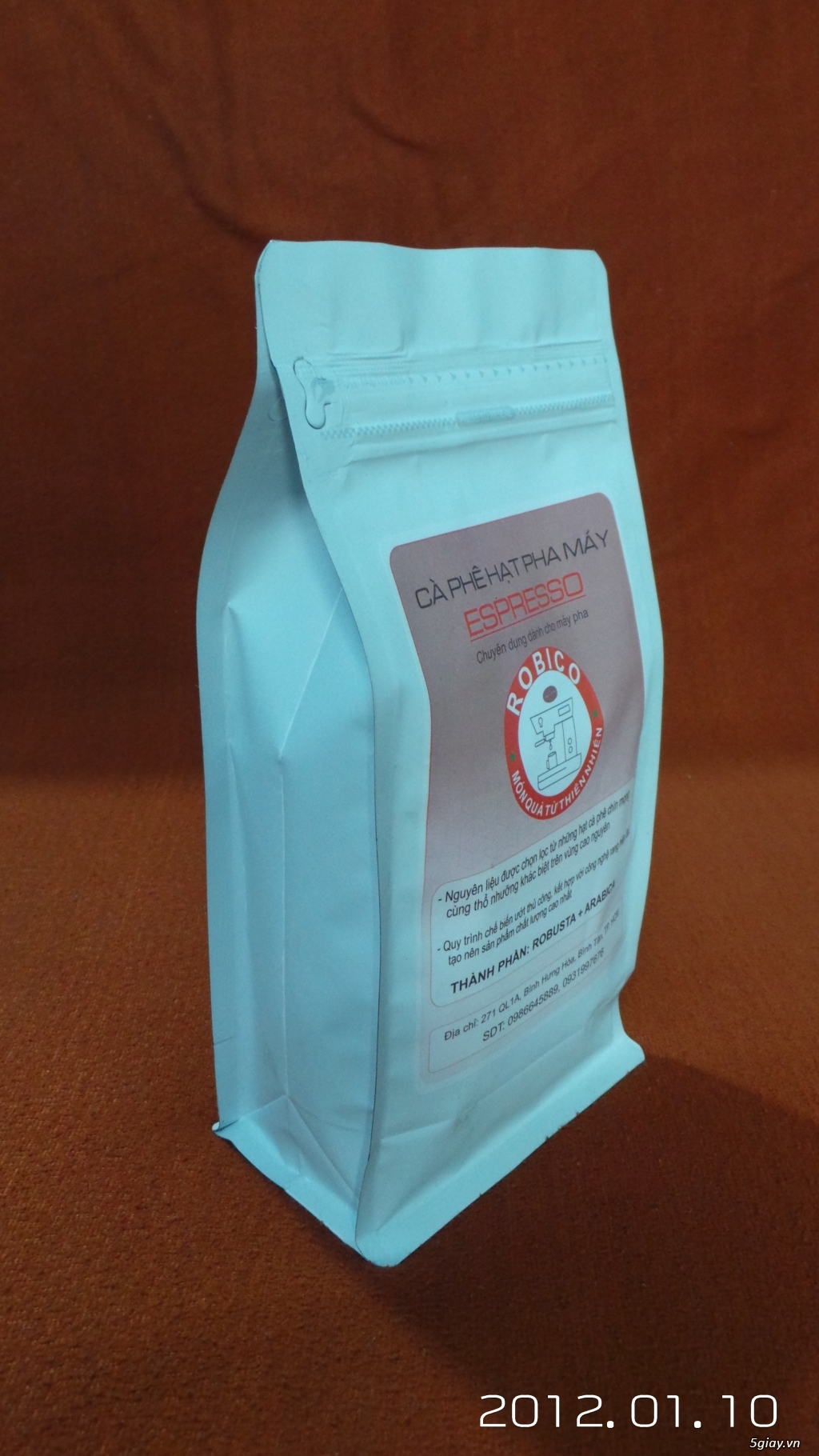 Cà phê hạt nguyên chất 70% Robusta 30% Arabica mức rang rang medium - 2