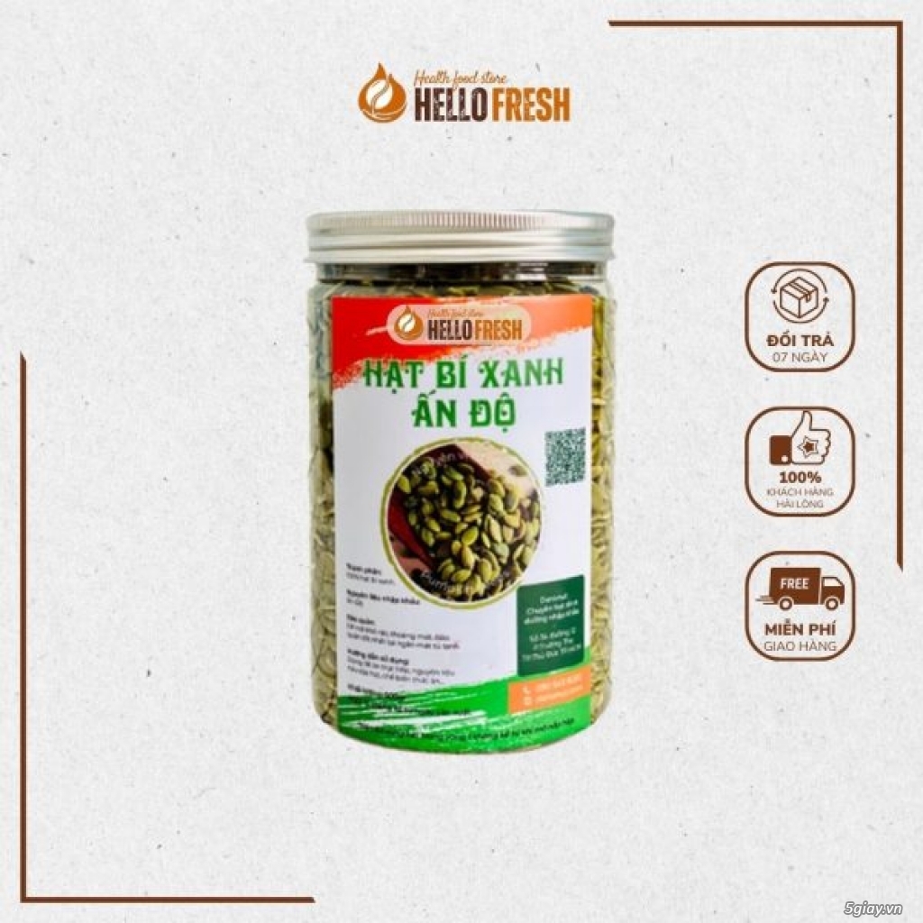 Hạt Bí Xanh Tươi – Nhập khẩu Ấn Độ