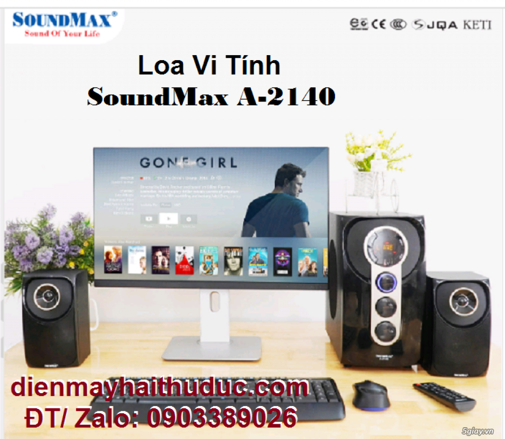 loa vi tính SoundMax A-2140 dòng loa 2.1 khá lớn - 1