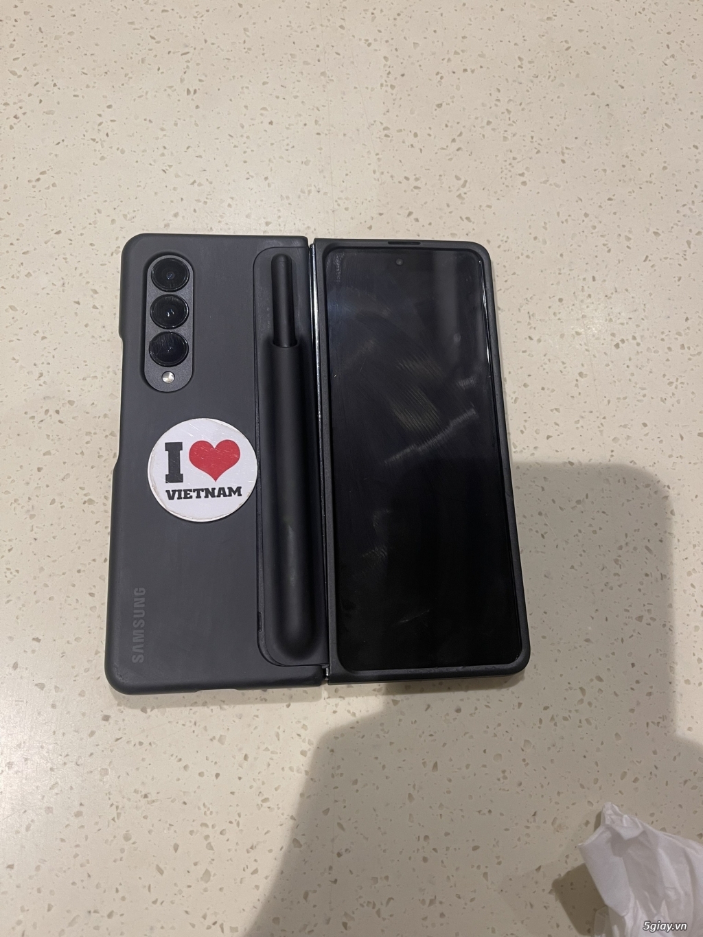 Samsung galaxy Z Fold 4 5G bản Hàn Quốc ram 12/512 gb màu Đen, - 3