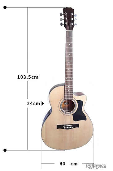 Đàn guitar acoustic dành cho người mới tập chỉ có 1.190.000đ tặng 8 PK - 1