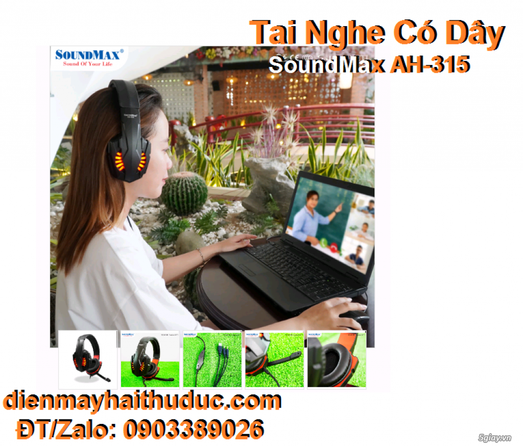 Tai nghe Gaming SoundMax AH-315 giá rẻ cho Game Thủ