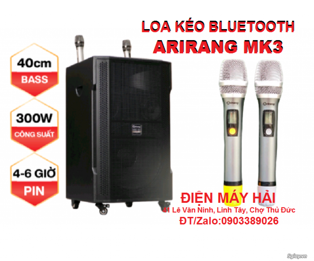 Loa kéo Arirang MK3 thiết kế công suất lớn chơi được ngoài trời - 2