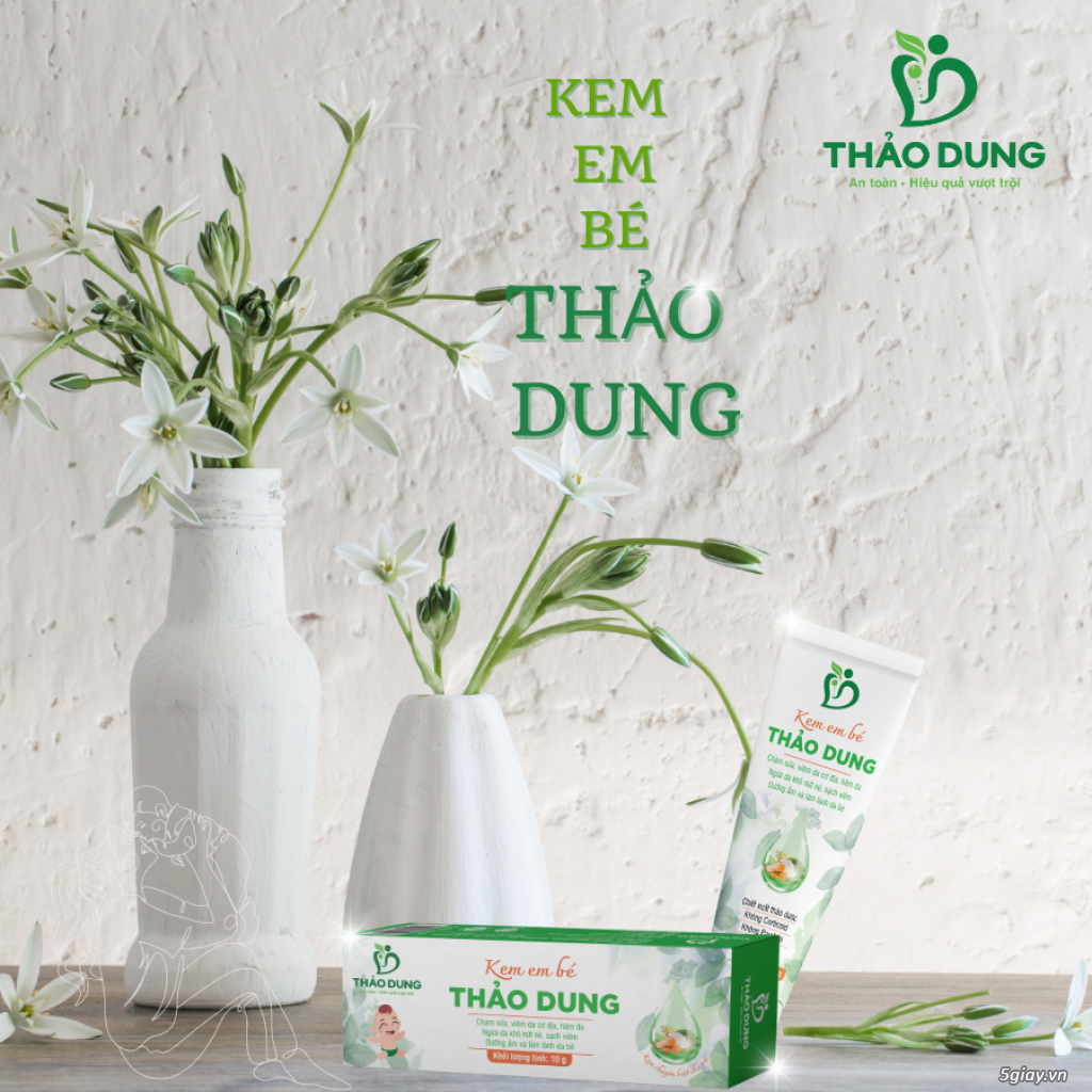 Kem em bé Thảo Dung hỗ trợ các vấn đề Chàm sữa, viêm da cơ địa,..