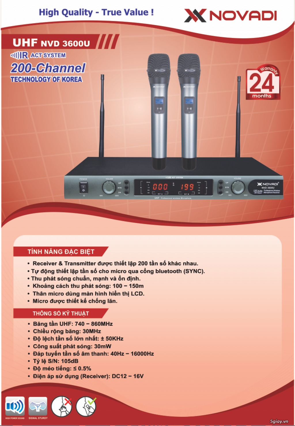 Bán bộ mic Novadi 3600u