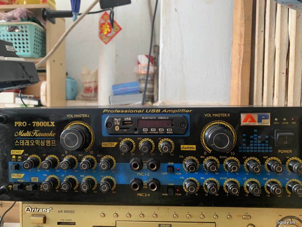 Amply pro 7800LX 12 sò + cặp loa 2 tấc đôi - 1