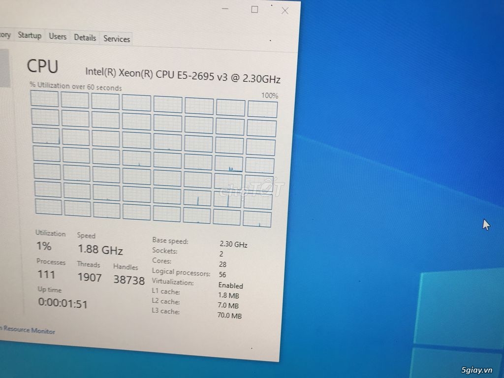 Bán thùng thinkstation P700 2 cpu e5 2695v3 - 2