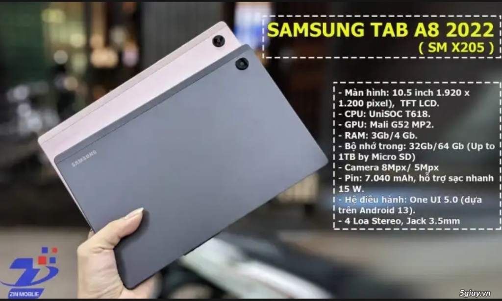 Samsung Galaxy Tab A8 2022 - 10.5 FullHD+ Lắp SIM Nghe Gọi - 2
