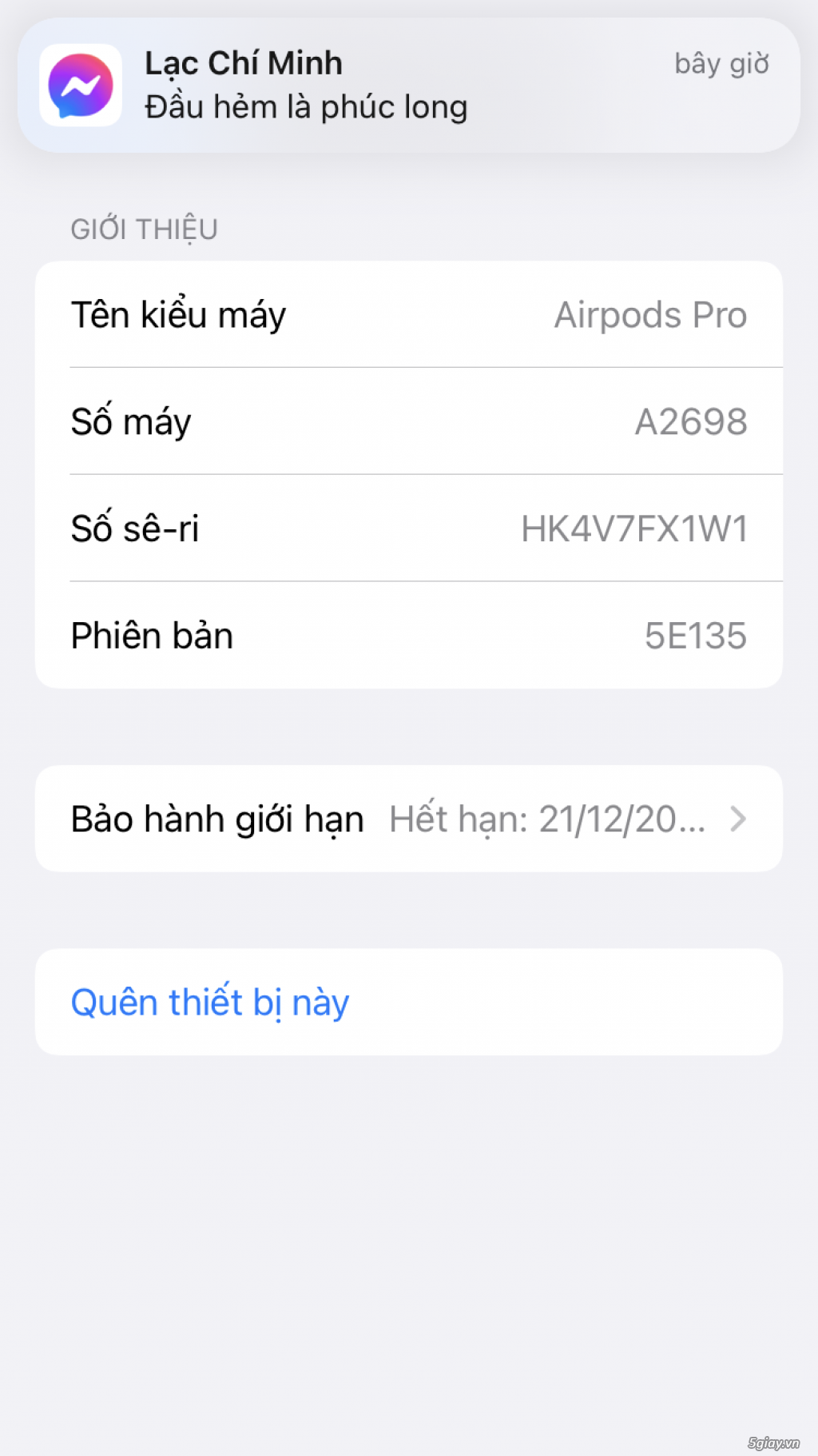( HCM ) - Bán Airpod Pro 98% giá hạt dẻ