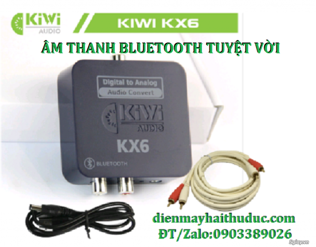 Thiết bị thu Bluetooth Kiwi KX6 hàng chính hãng bảo hành 12 tháng