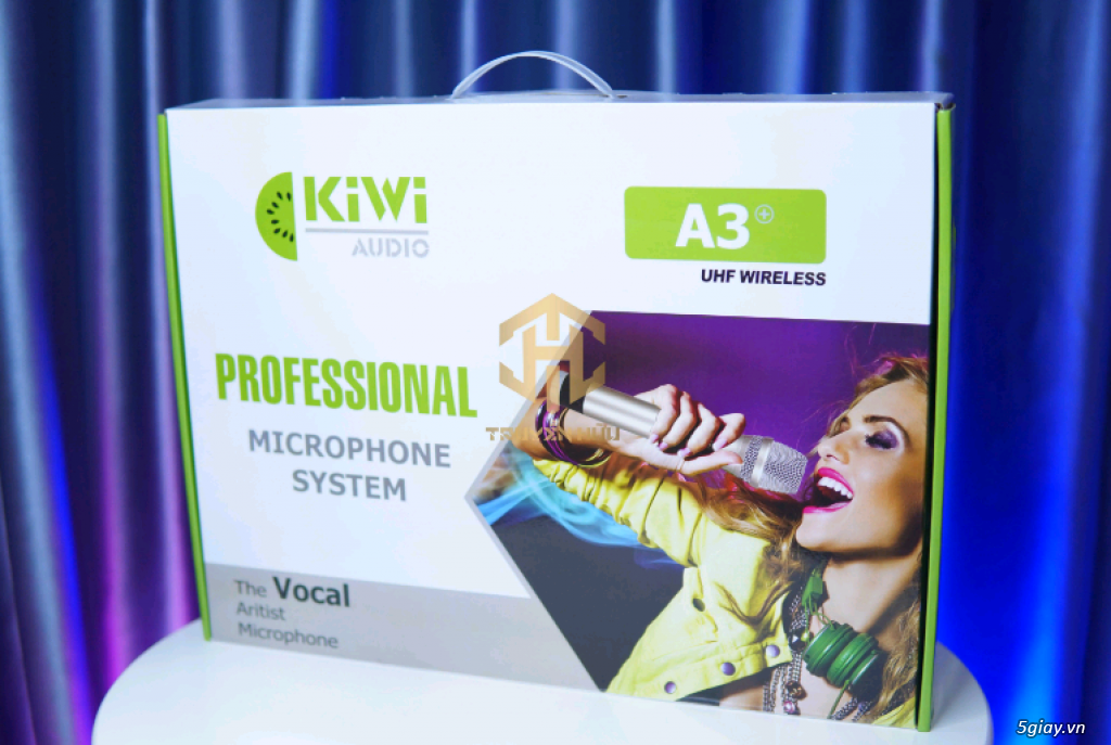 Bộ Micro 2 cây không dây Kiwi A3+ giá bình dân hát hay