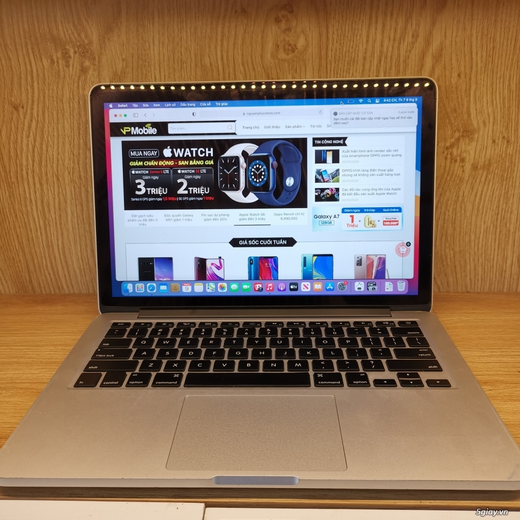 MacPro 2015, i5-2.4Ghz, Ram 8G,121G,Rentina 13.3