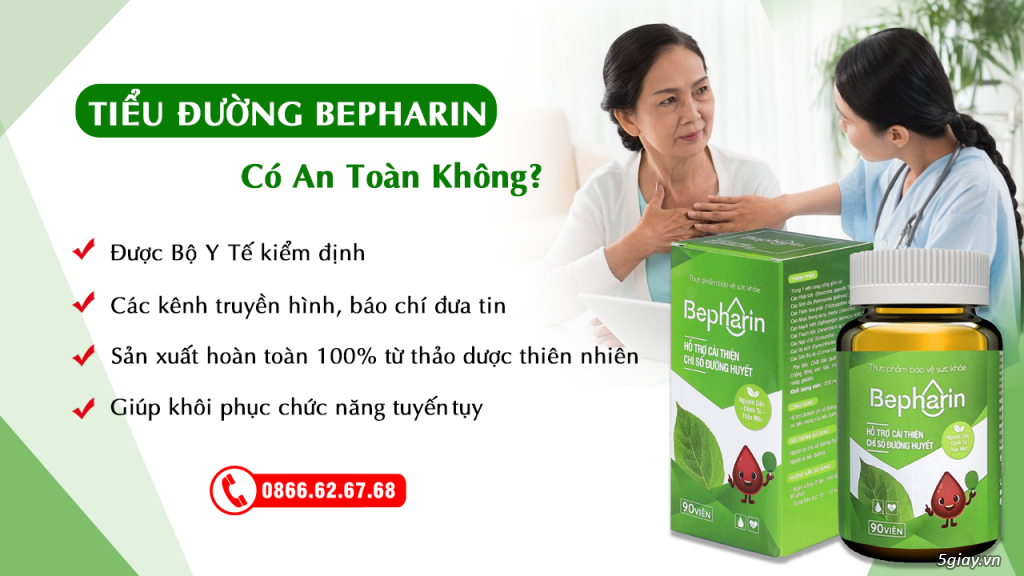 BEPHARIN - ĐẨY LÙI TIỂU ĐƯỜNG CHỈ SAU 6 THÁNG - 2
