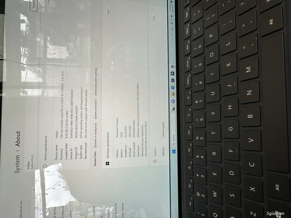 Surface pro 8 i5/8g