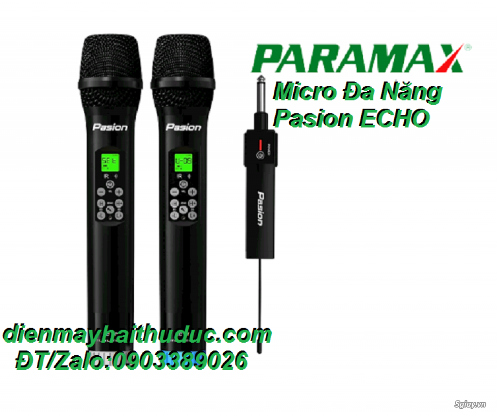 Micro Đa năng Paramax Pasion Echo xài cho loa kéo, Amply đều được