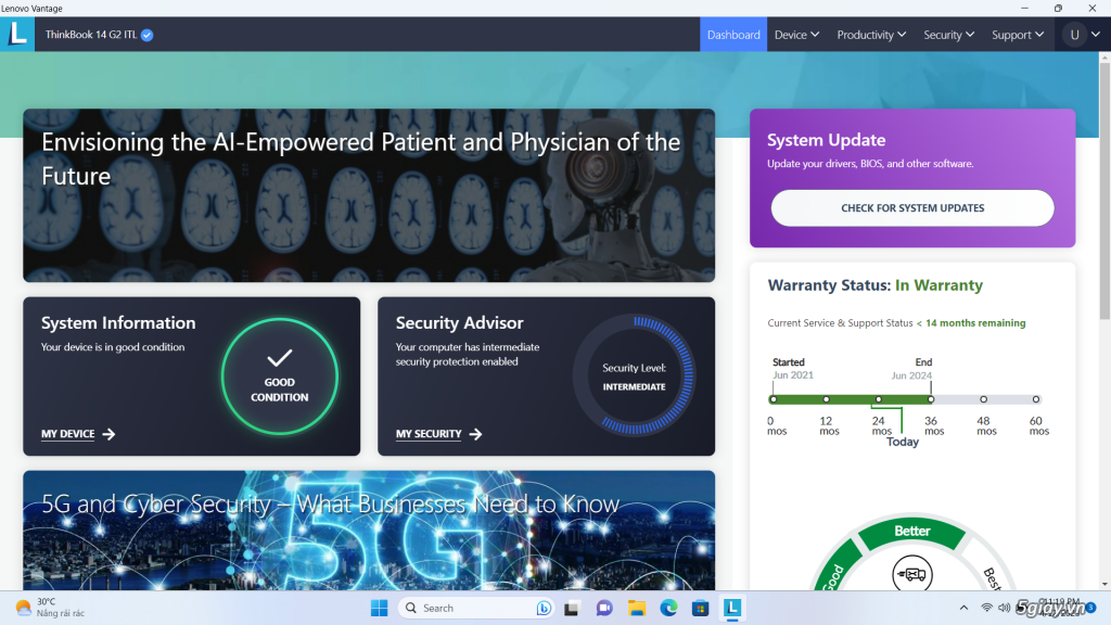 Lenovo ThinkBook 14 G2 ITL- i7-1165G7-16GB-512GB-Win11Pro - 1
