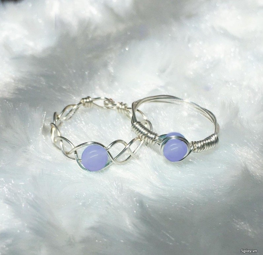 Nhẫn đá Amethyst